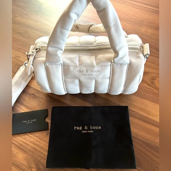 RAG & BONE LEATHER DUFFLE CLOUD MINI NWT - Picture 5 of 7